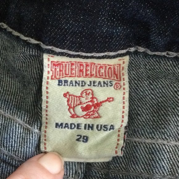 True Religion Straight Leg Dark Wash Jeans, 29 - Picture 5 of 11